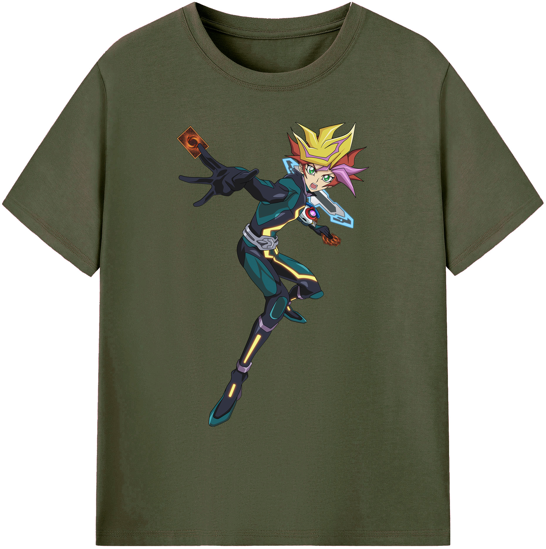 （画像用） 遊☆戯☆王 Yu-Gi-Oh! 綿100％ メンズ半袖Tシャツ｜肌触りやわらか＆通気性